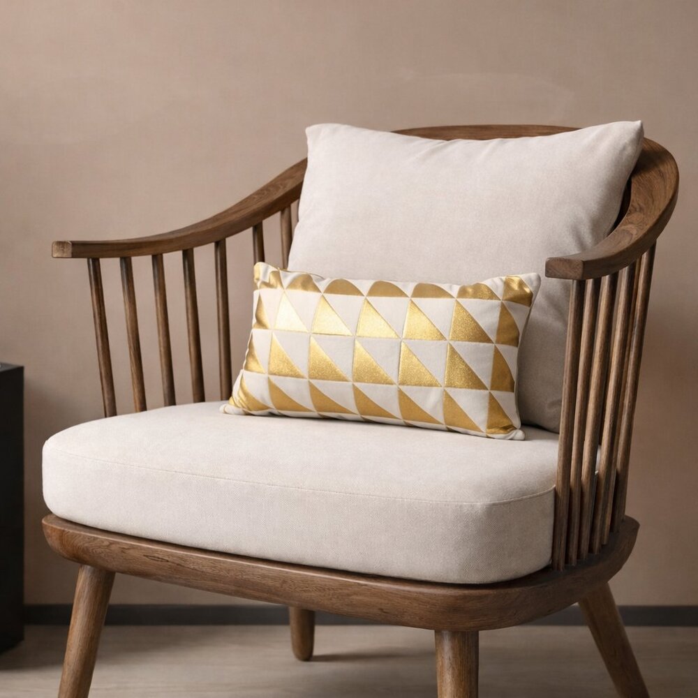 4/$25💤 Gold and White Diamond Pillow